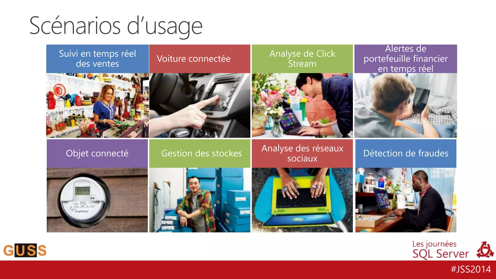 #JSS2014 
Scénarios d’usage 
 