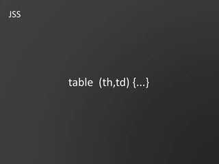 JSStable  (th,td) {...}