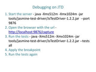 Jasmine with JS-Test-Driver | PPT