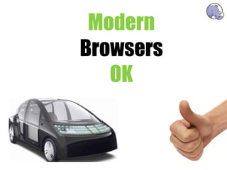 Modern
Browsers
   OK
 