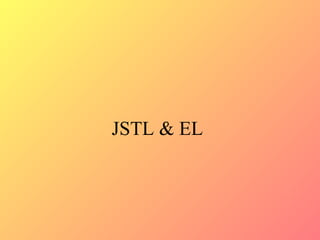 JSTL & EL 
