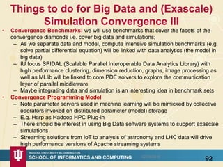 Big Data HPC Convergence and a bunch of other things