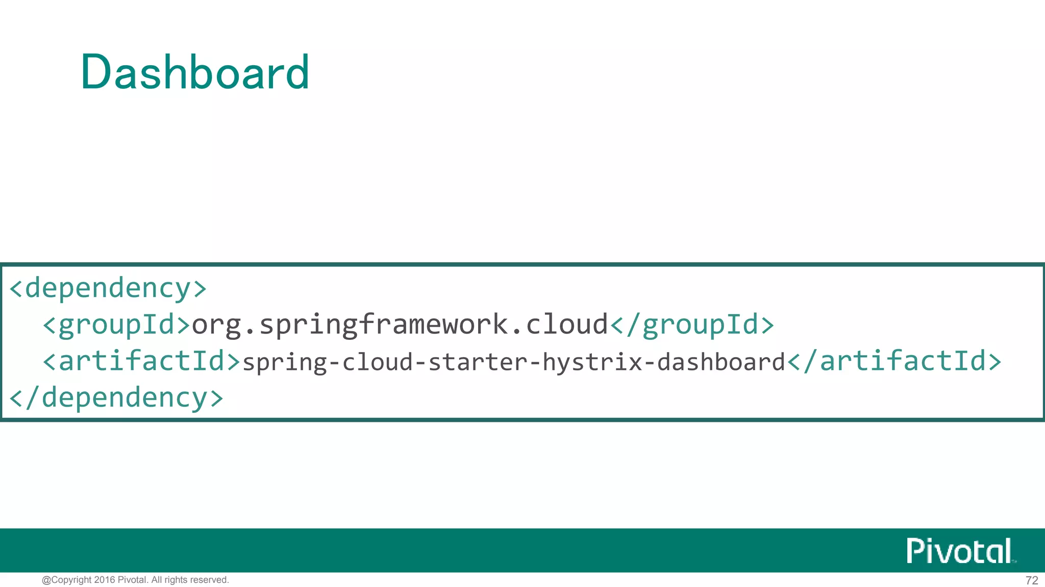 72@Copyright 2016 Pivotal. All rights reserved.
Server-Sent Events
 