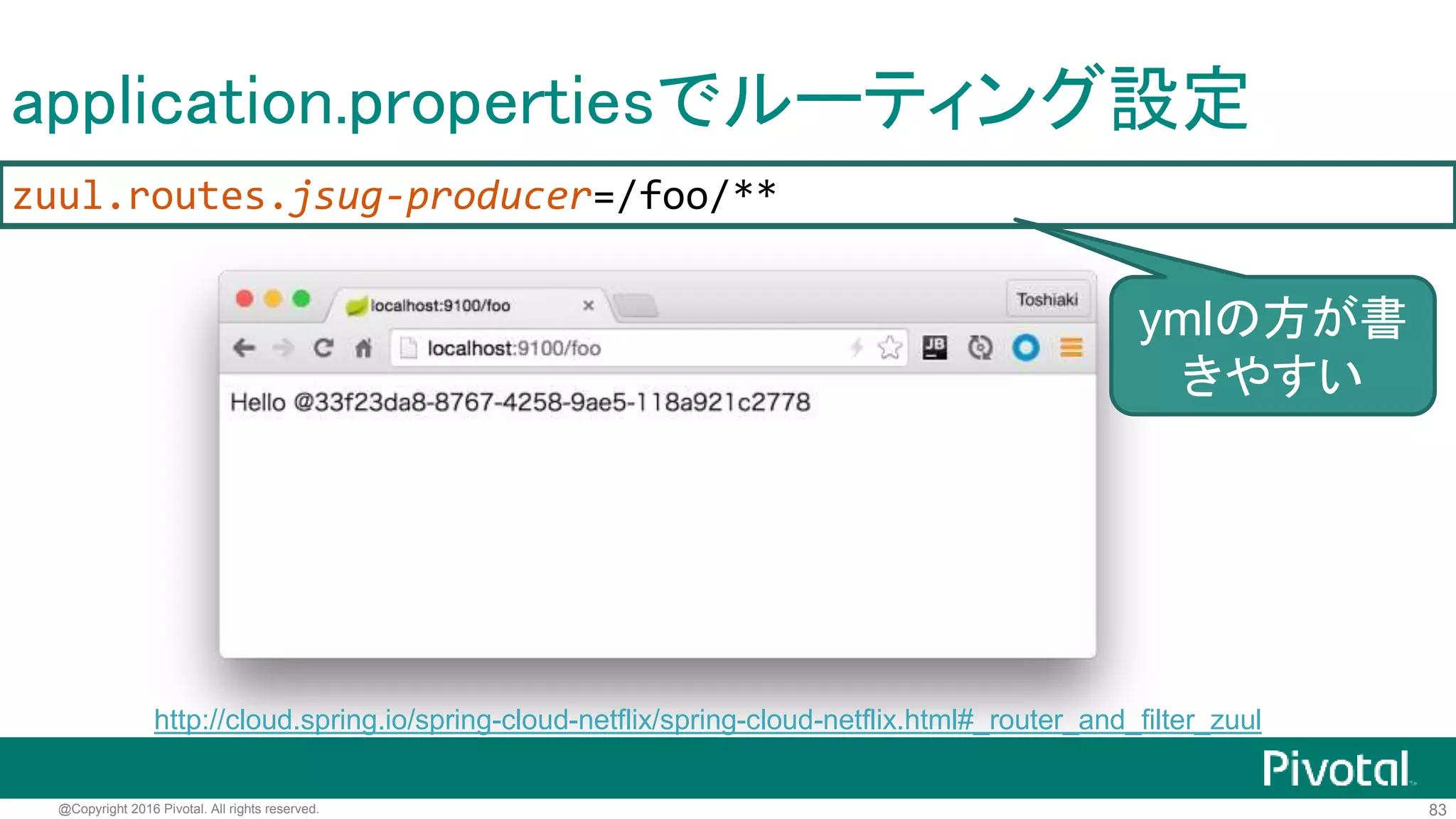 83@Copyright 2016 Pivotal. All rights reserved.
 