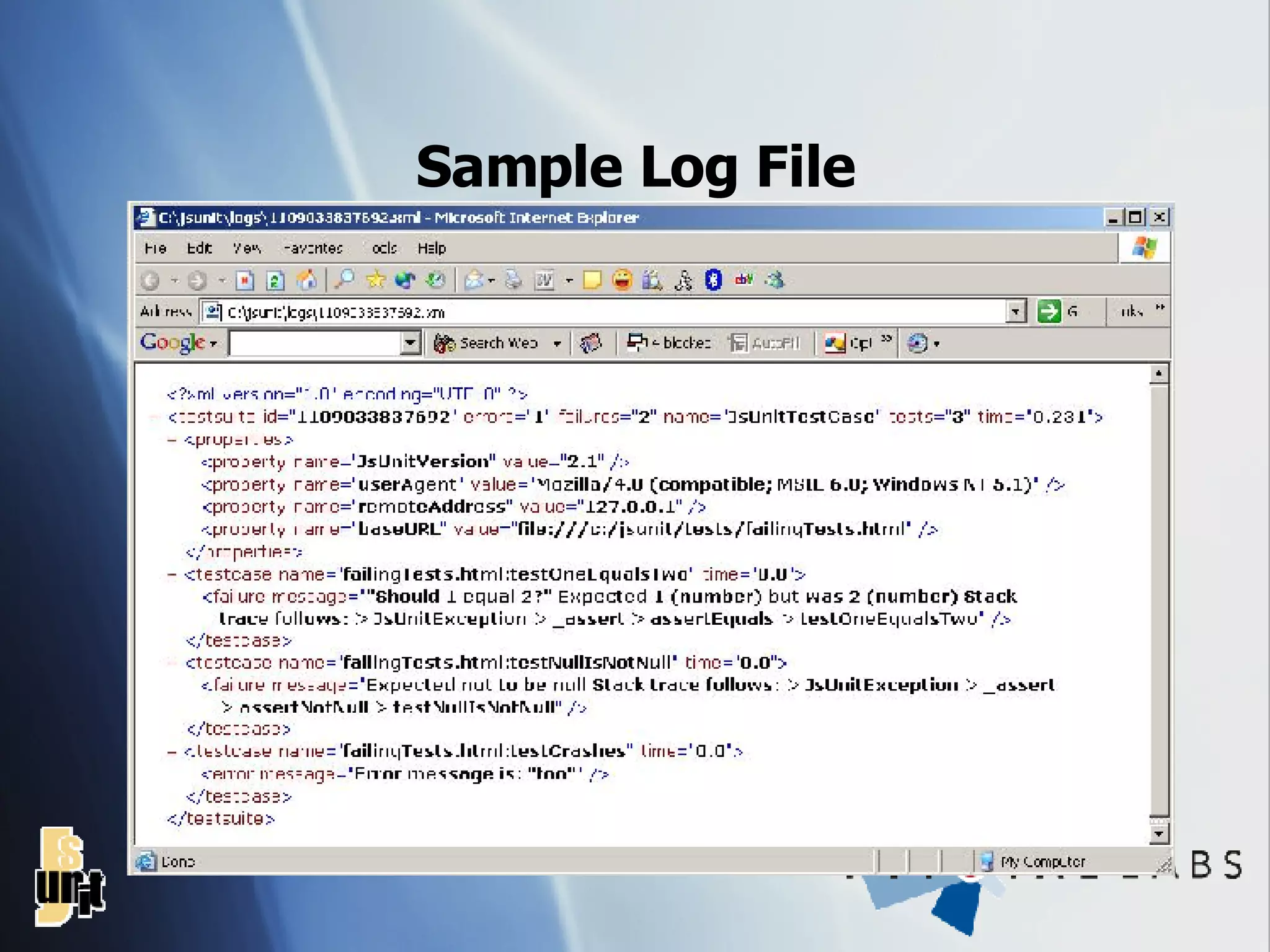 Sample Log File 