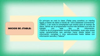 Tabla De Java JTABLE | PPTX