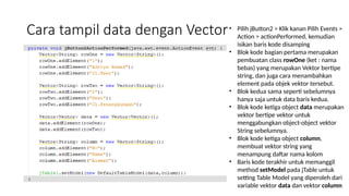menampilkan data dari mysql menggunakan jtable | PPTX