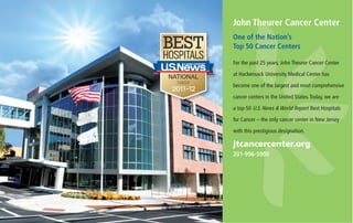 John Theurer Cancer Center at Hackensack University Medical Center | PDF