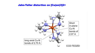 Jahn-Teller distortion on [Cu(en)3]2+
 