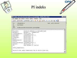 PI indeksPI indeks
 
