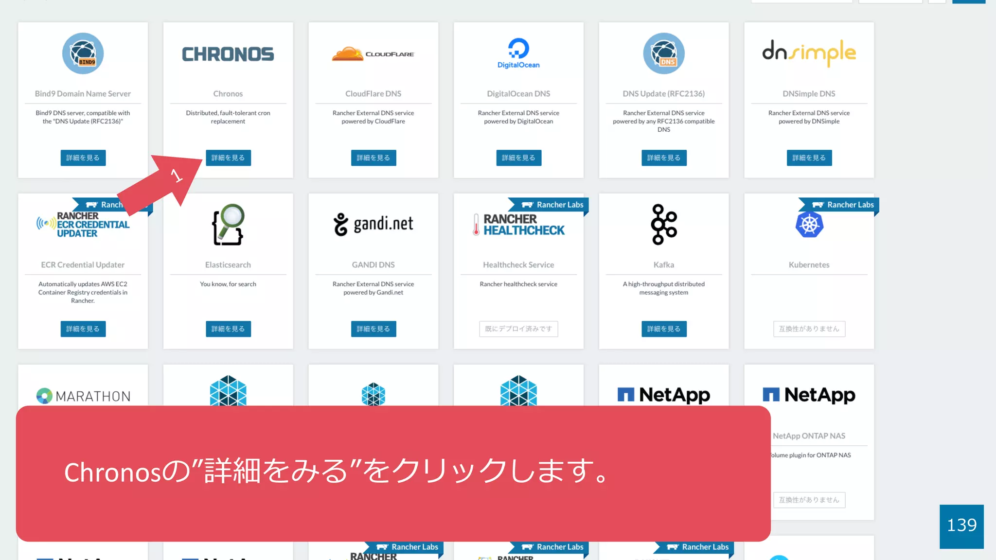 139
Chronosの”詳細をみる”をクリックします。
 