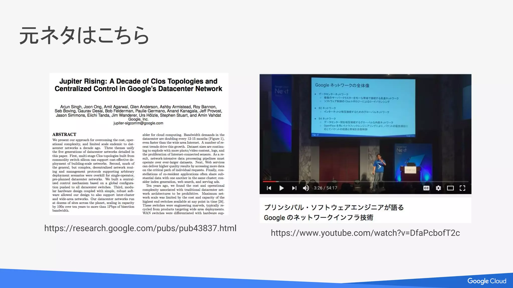 元ネタはこちら
https://research.google.com/pubs/pub43837.html
https://www.youtube.com/watch?v=DfaPcbofT2c
 