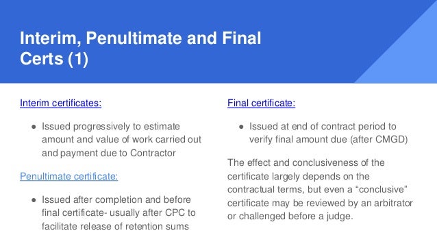 Payments In The Construction Industry