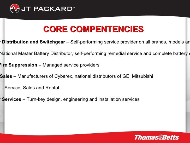 JT Packard Critical Power Products and Services