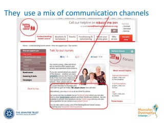 They use a mix of communication channels
 