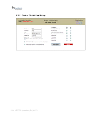 9.10.5 Create or Edit User Page Mockup

PAGE 108 OF 145 Jtvauctions_Brd_V3.1 (1)

 