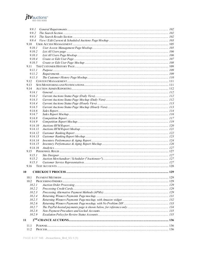 requirements document example