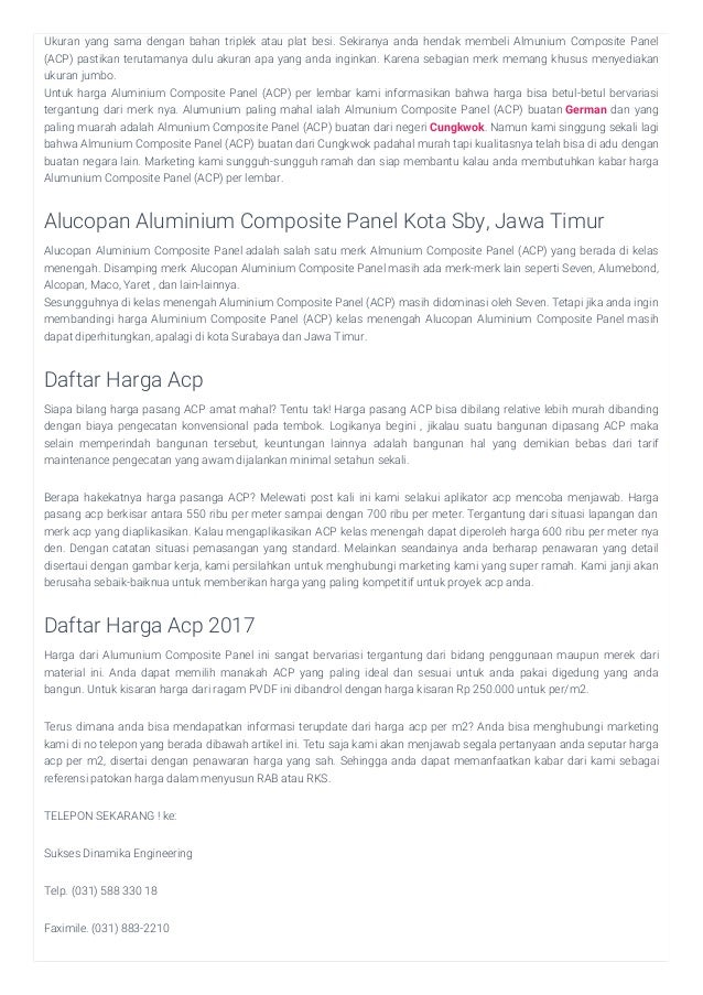 Jual aluminium composite panel 085 105 222 200