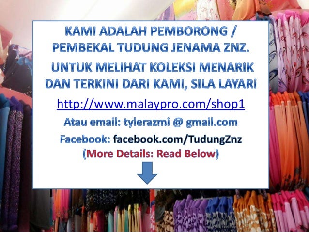 Jualan borong tudung znz