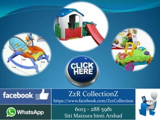 ZzR CollectionZ
https://www.facebook.com/ZzrCollection
z
6013 - 288 5981
Siti Maizura binti Arshad
 