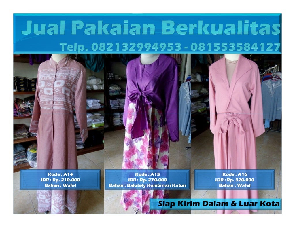 Harga Baju Busana Muslim Anak Surabaya WA. 081553584127