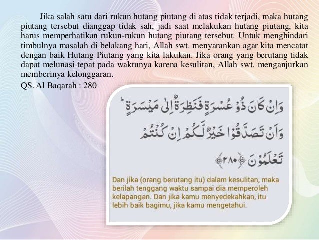 Hadits Hutang Piutang Adalah Nusagates