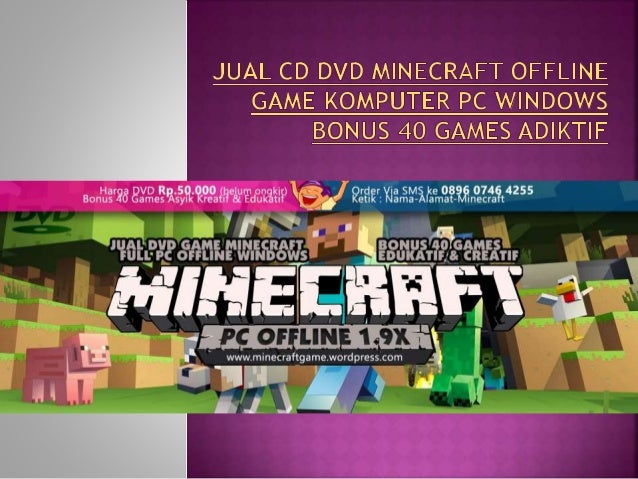 Jual cd dvd minecraft offline game komputer pc Jual cd dvd minecraft offline game komputer pc