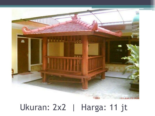 0857.5510.3367 Gazebo kayu kelapa Malang, Gazebo kayu ...