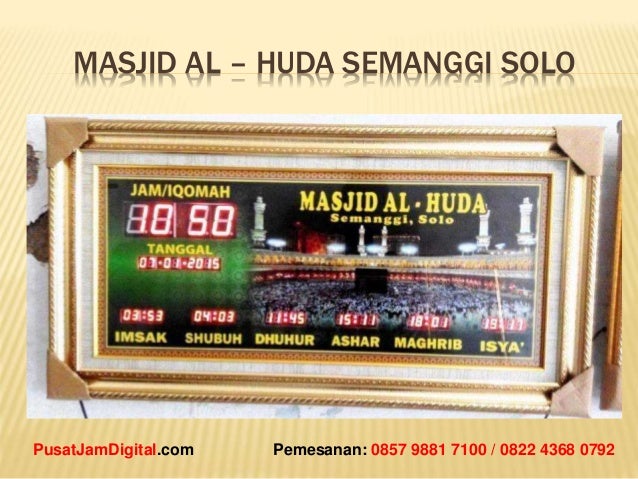 Jual jam sholat digital di jakarta - Murah Bergaransi