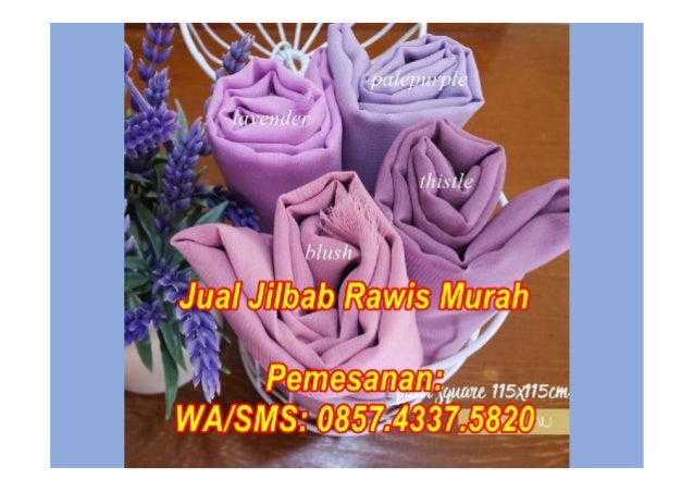 Jilbab Segi Empat Rawis Polos