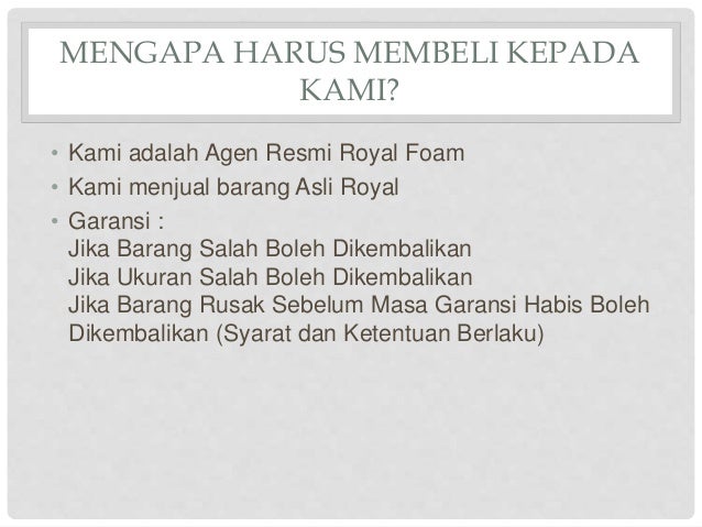 Kasur Busa Royal Medicare