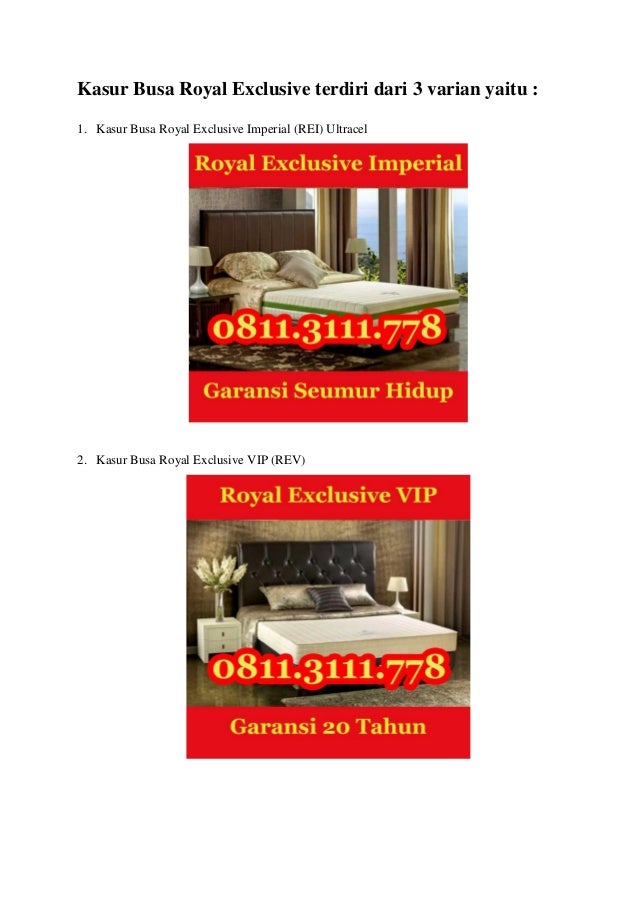 0811-311-1105 Jual Kasur Busa Surabaya, Kasur Busa Royal 