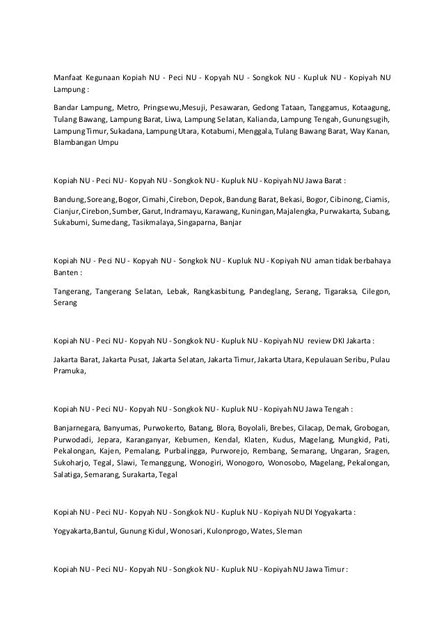 Pabrik Produsen Pembuat Kopiah NU - Peci NU - Kopyah NU