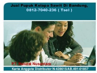 PT. Natural Nusantara
Karta Anggota Distributor N-428615/AB.491-01857
Jual Pupuk Kelapa Sawit Di Bandung,
0812-7040-236 ( Tsel )
 