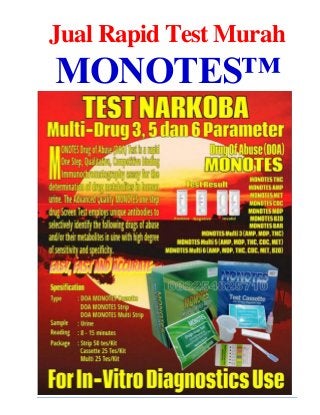 Jual Rapid Test Murah
MONOTES™
 