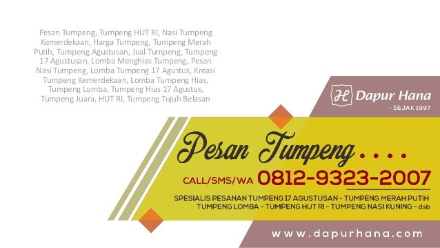 WA 0812 9323 2007 Pesan Tumpeng  Lomba Tumpeng  17 Agustus