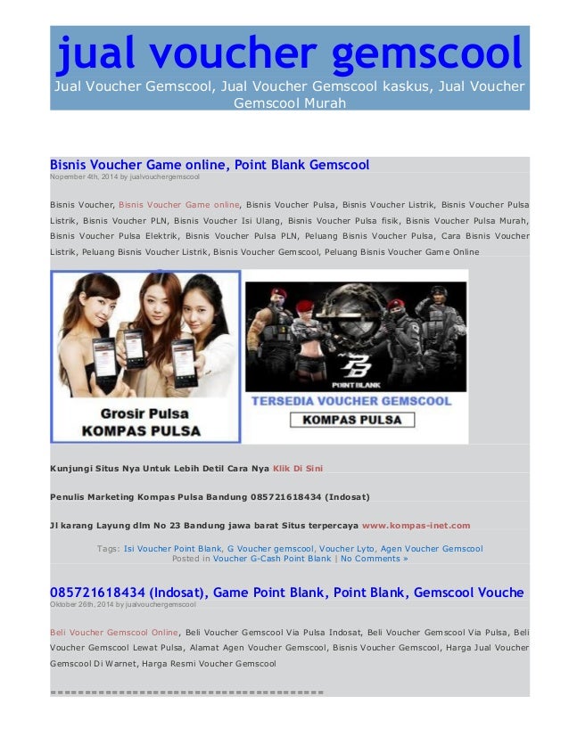 085721618434 Indosat Voucher Gemscool Bandung Pb Point Blank Poin
