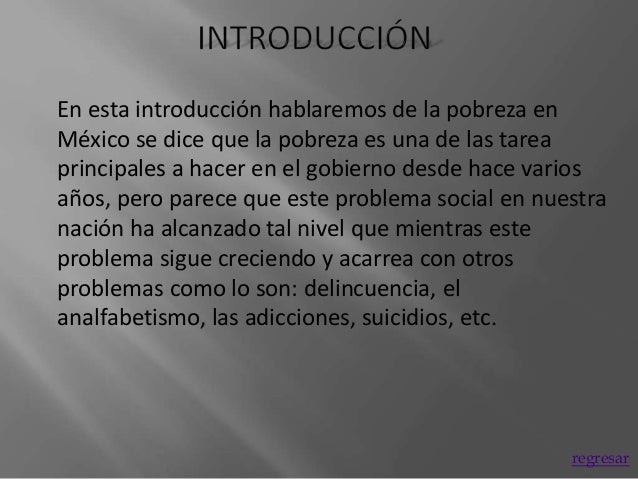 pobreza en mexico