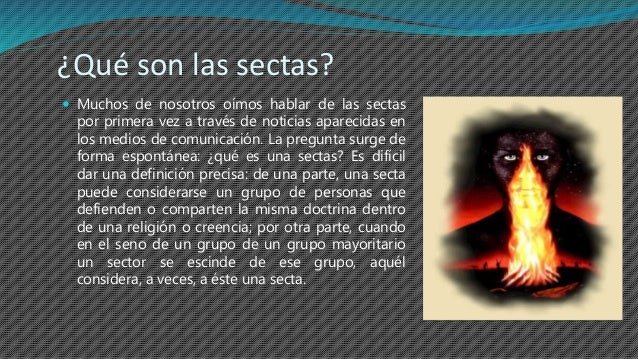 Sectas ¿Que son?