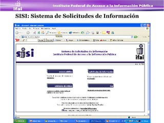 SISI: Sistema de Solicitudes de Información   