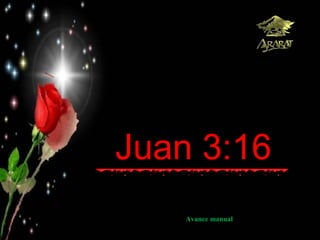Juan 3:16
    Avance manual
 