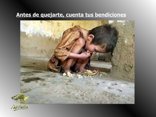 Antes de quejarte, cuenta tus bendiciones                                                                                                         