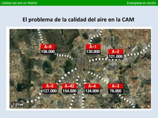 Calidad del aire en Madrid Ecologistas en Acción
El problema de la calidad del aire en la CAM
 