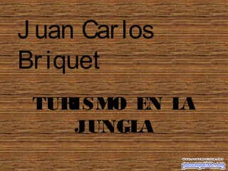 TURISMO EN LA
JUNGLA
J uan Carlos
Briquet
 