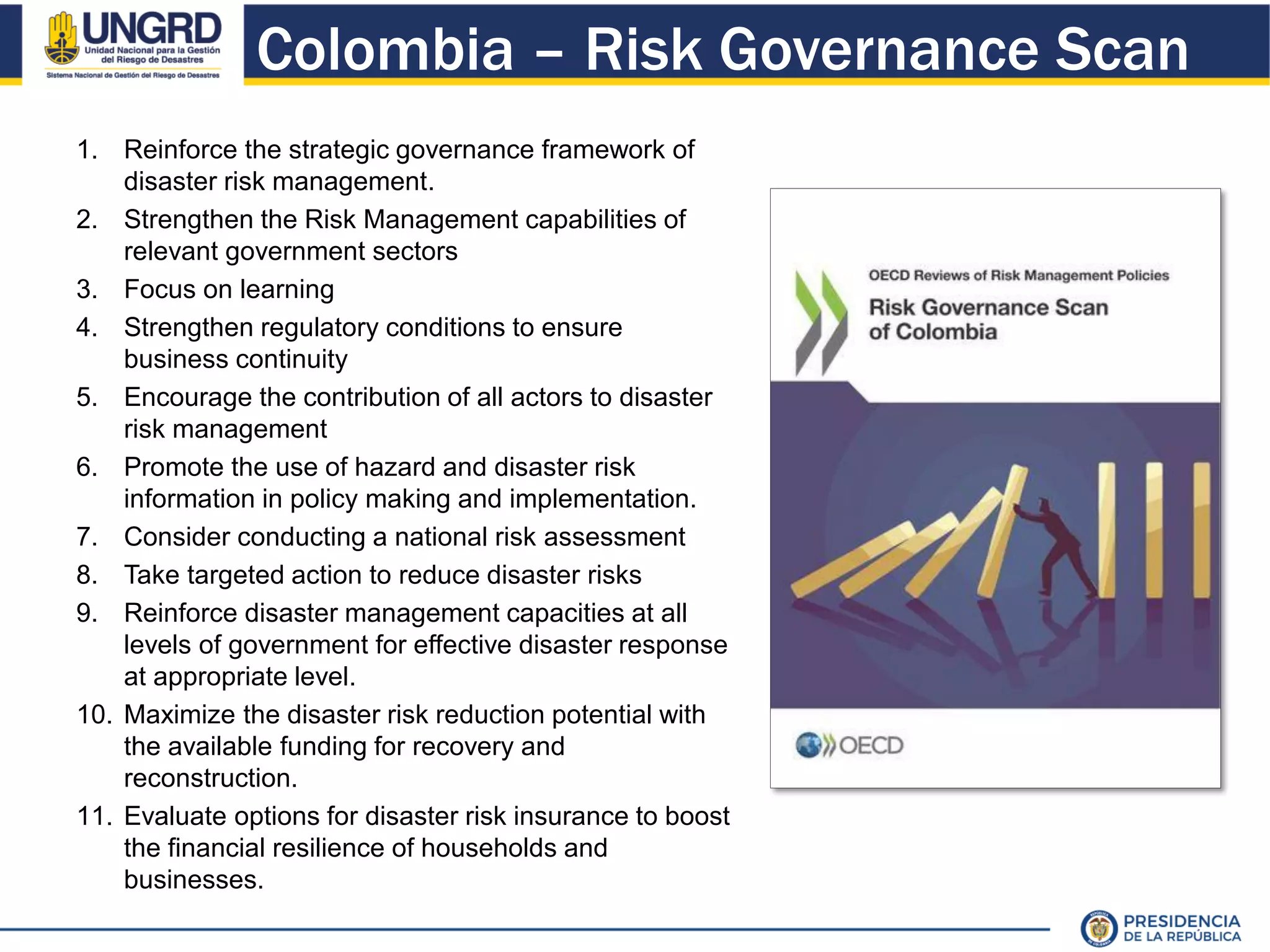Disaster Risk and Climate Change Management in Colombia | PDF