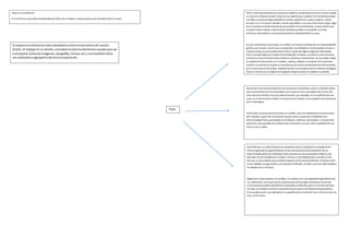 ¿Que es una textura?
Es la forma enque están entrelazadas las fibras de untejido, lo que produce una sensacióntáctil o visual.
Táctil:esta clase de textura es la que se codifica a través deltactoyde la vista, cuando
se entra en contactovisual o físico conla superficie en cuestión. Por mediode ambos
sentidos, la persona logra identificar si dicha superficie es suave o áspera, si tiene
relieve o no, si es dura o blanda, si tiene rugosidado si es lisa, entre otros rasgos. Algo
que caracteriza a estas texturas es que poseen tres dimensiones, lo que implica que
siempre tienen relieve. Estas texturas tambiénpuedenser tomadas confines
artísticos, decorativos o meramente prácticos, dependiendo los casos.
Visual:lastexturas comoestas, encambio, son lasque resultande una representación
gráfica, por loque si se las toca, la sensación nocoincidirá o inclusopuede ser que ni
siquiera exista, ya que puede estar hecha a través de algúnprograma informático.
Esto se puede lograr por medio de la fotografía, el dibujo, la pintura u otras técnicas
artísticas ytiene másbienfines estéticos, artísticos o decorativos. Se las puede utilizar
en objetos de decoración, enmuebles, cuadros, dibujos o cualquier otra expresión
artística. Las texturas visuales se caracterizanpor tener únicamente dos dimensiones,
por lo que carecende relieve. Además de esto, son productode la imitaciónde alguna
textura natural con el objeto de otorgarle mayor realismoal objetoencuestión.
Naturales: esta clase de texturassonlasque se caracterizan, comosunombre indica,
por encontrarse asíenla naturaleza, por loque no son unproducto de la mano de
obra del ser humano. Estose puede encontrar, por ejemplo, en la superficie de una
roca, en el tronco de unárbol, enel lomode un animal, o encualquier otro elemento
de la naturaleza.
Artificiales:lastexturascomoestas, encambio, son el resultadode la manode obra
del hombre a partir de una textura natural, peroa la que hanmodificadocon
determinados fines, que pueden ser estéticos, artísticos, decorativos, o meramente
prácticos, comopuede ser la textura de una puerta, unauto, de la superficie de una
mesa o de unsillón.
Geométricas:enestas texturas los elementos que las componense disponende
manera geométrica, generalmente como consecuencia de la repetición de un
determinado patrónya diseñado. Estas texturas sonlas que puedenhallarse, por
ejemplo, en los azulejos de un bañoo cocina, enlas baldosasde la vereda, enlos
banner, enlos papeles para envolver regalos, entre otros elementos. Texturas como
estas, debido a sugeometría, sonsiempre artificiales, es decir, que hansido creadas y
diseñadas por el hombre.
Orgánicas:estas texturas, encambio, nocuentancon una disposicióngeométrica de
sus elementos, sinoque estoes consecuencia de la propia naturaleza. Dentrode
estas texturas puedenidentificarse naturalesyartificiales, pero, en el caso de éstas
últimas, el hombre notuvo la intensiónde que exista una distribucióngeométrica.
Esto puede ocurrir, por ejemploenla superficie de unmármol, de untroncoo de una
roca, entre otros.
Tipos
El espacioesladistanciao área alrededoroentre loselementosde nuestro
diseño.Al trabajarenun diseño,consideranosóloloselementosvisualesque vas
a incorporar (comolasimágenes,tipografías,formas,etc),sinotambiéncómo
vas ordenarlosyagruparlosdentrolacomposición.
 