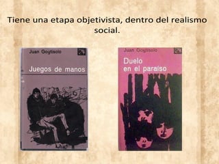 Tiene una etapa objetivista, dentro del realismo
social.
 