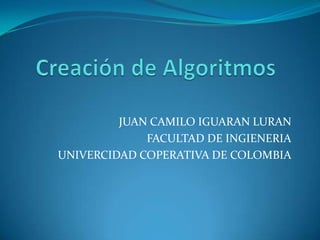 JUAN CAMILO IGUARAN LURAN
FACULTAD DE INGIENERIA
UNIVERCIDAD COPERATIVA DE COLOMBIA
 