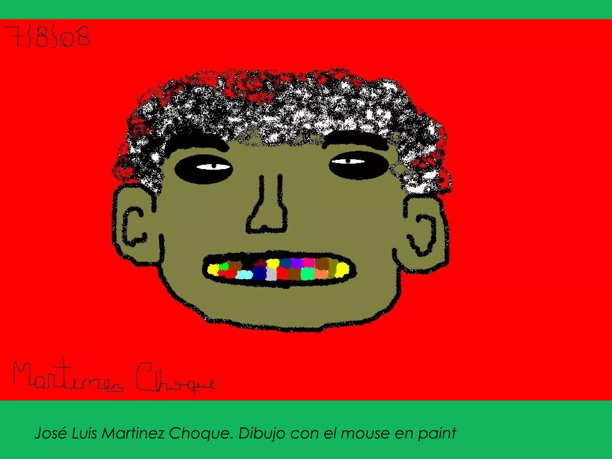 José Luis Martinez Choque. Dibujo con el mouse en paint 