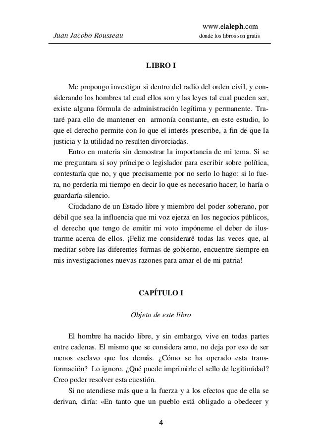 Juan j. rousseau el contrato social